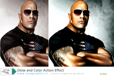 اکشن افکت درخشش و جلوه عکس برای فتوشاپ- Glow and Color Action Effect